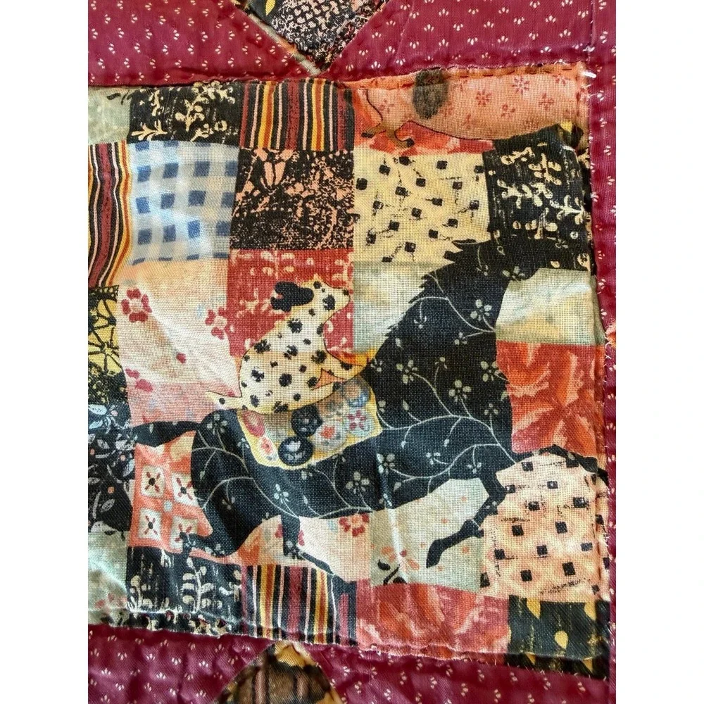 Small hand sewn quilt. Cutter